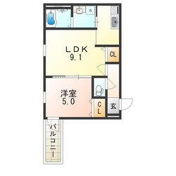 住ノ江駅 徒歩8分 3階の物件間取画像